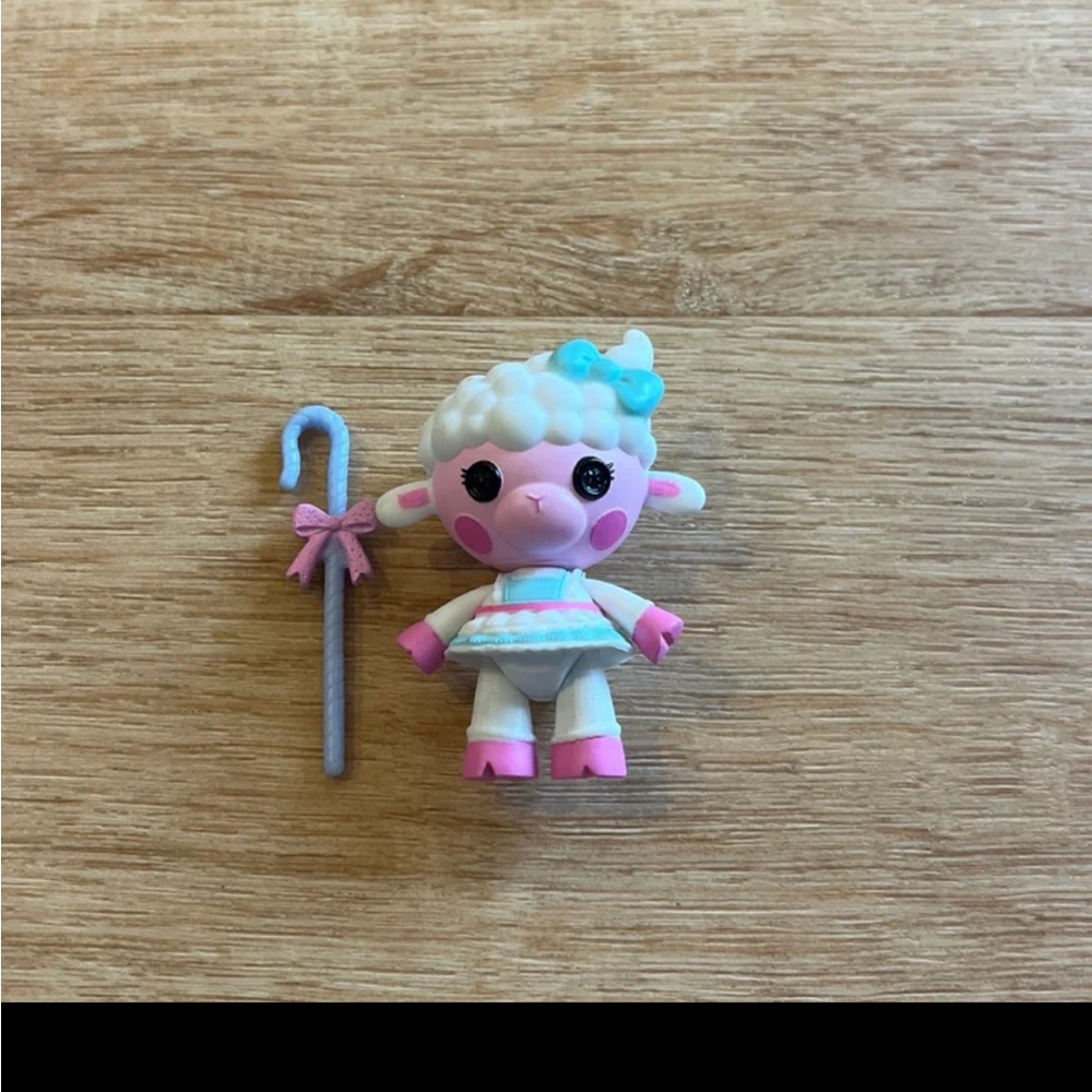 Mini Lalaloopsy 3" Pet Pals WOOLY FUZZY FLEECE Doll With Cane RARE - Picture 3 of 3